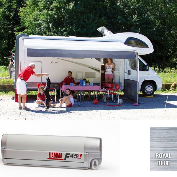 Fiamma Titanium F45L 550 Awning Royal Blue Fabric - Letang Auto Electrical Vehicle Parts