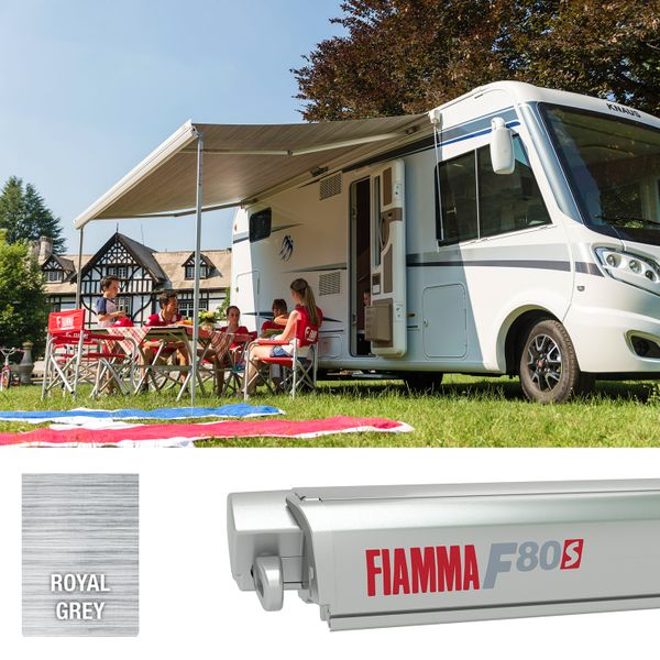 Fiamma Titanium F80S 425 Royal Grey Fabric - Letang Auto Electrical Vehicle Parts