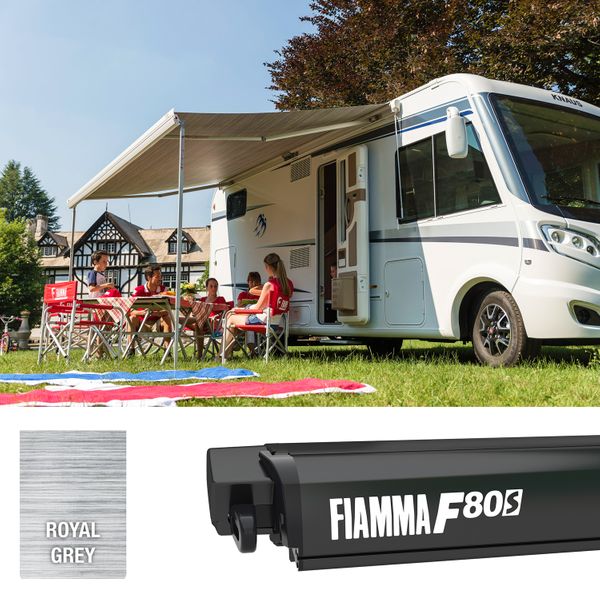 Fiamma Titanium F80S 450 Royal Grey Fabric - Letang Auto Electrical Vehicle Parts