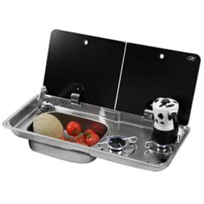 FL1766 2 Burner Combi Unit - LH Sink 
