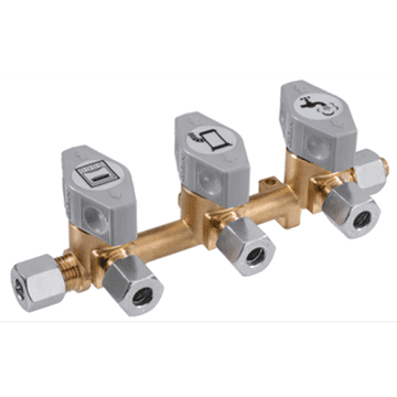 GOK 3 Way Manifold/Isolator Valve 8mm - Letang Auto Electrical Vehicle Parts
