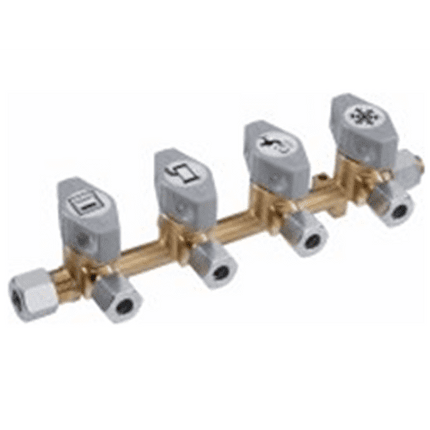 GOK 4 Way Manifold/Isolator Valve 8mm - Letang Auto Electrical Vehicle Parts