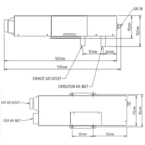 Heatsource HS2000E Blown Air Heater - Letang Auto Electrical Vehicle Parts