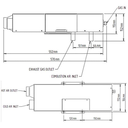 Heatsource HS2000E Blown Air Heater - Letang Auto Electrical Vehicle Parts