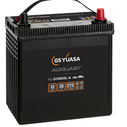 HJ-S34B20L-A GS Yuasa Auxiliary AGM Battery - Letang Auto Electrical Vehicle Parts