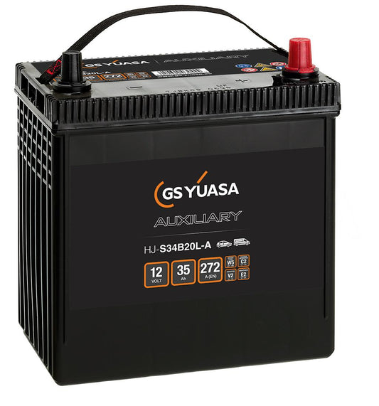 HJ-S34B20L-A GS Yuasa Auxiliary AGM Battery - Letang Auto Electrical Vehicle Parts
