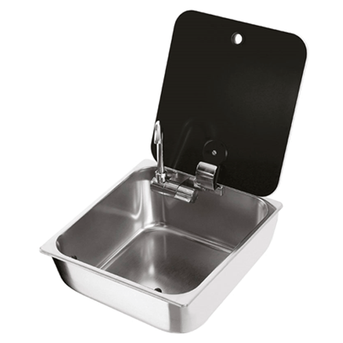 CAN LR1760 Rectangular Sink with Toughened Glass Lid