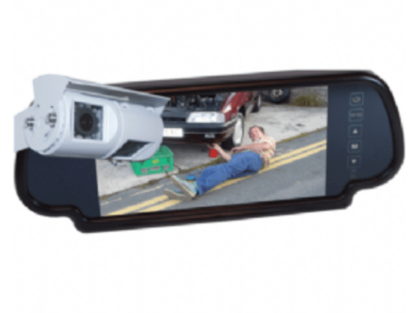 	Rear view system with 7" Mirror monitor and Double sony CCD Camera