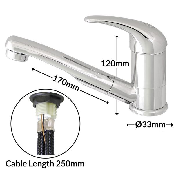 Roma Chrome Mixer Tap - Letang Auto Electrical Vehicle Parts