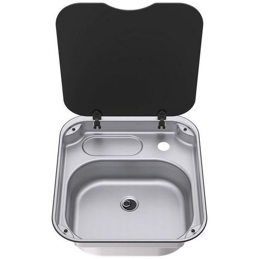 Thetford Series 34 Sink with Glass Lid 400mm x 445mm - Letang Auto Electrical Vehicle Parts