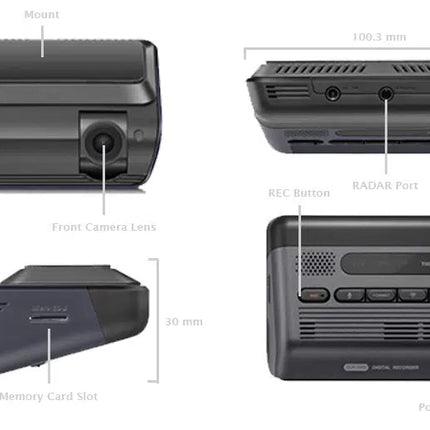 Thinkware Q1000 Front and Rear Cameras with Radar - Letang Auto Electrical Vehicle Parts