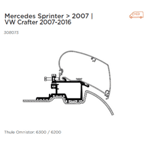 Thule 6300 Awning Adapters vans - Letang Auto Electrical Vehicle Parts