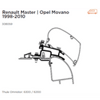 Renault Master /Opel Movano Adapter 1998-2010