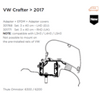 VW Crafter Adapter 2017 / MAN TGE 2017 (LHD)