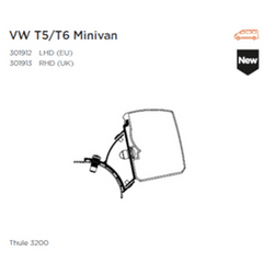 Thule Adapter For 3200 VW T5/T6 Minivan Fixed (RHD) - Letang Auto Electrical Vehicle Parts