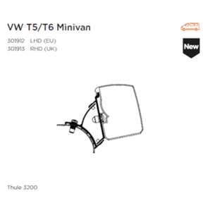 Thule Adapter For 3200 VW T5/T6 Minivan Fixed (RHD) - Letang Auto Electrical Vehicle Parts