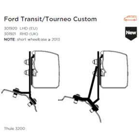 Thule Adapter For T3200 Ford Transit / Tourneo Custom Minivan Fixed (RHD) - Letang Auto Electrical Vehicle Parts