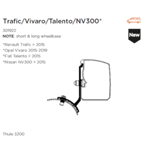 Thule Adapter For T3200 Trafic / Vivaro / Talento / NV300 Minivan Fixed - Letang Auto Electrical Vehicle Parts