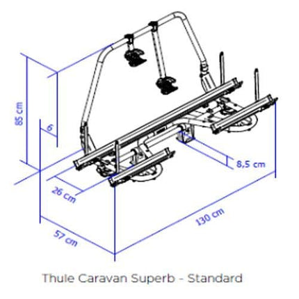 Thule Caravan Superb Standard Ano / Black Finish - Letang Auto Electrical Vehicle Parts