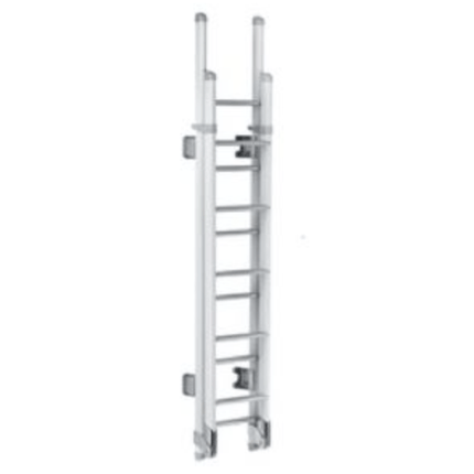 Thule Ladder Deluxe 11 Steps (Oval arms- White Lacquered- Foldable) - Letang Auto Electrical Vehicle Parts