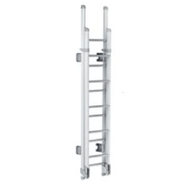Thule Ladder Deluxe 11 Steps (Oval arms- White Lacquered- Foldable) - Letang Auto Electrical Vehicle Parts