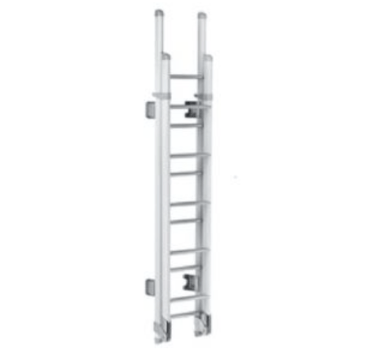 Thule Ladder Deluxe 11 Steps (Oval arms- White Lacquered- Foldable) - Letang Auto Electrical Vehicle Parts