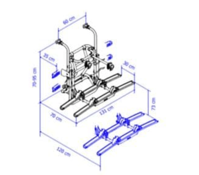 Thule Lift V16 bike carrier Manual or 12V - Letang Auto Electrical Vehicle Parts