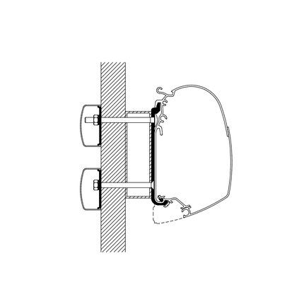 Thule Omnister Wall Mounting Awning Adapters For Eden. - Letang Auto Electrical Vehicle Parts