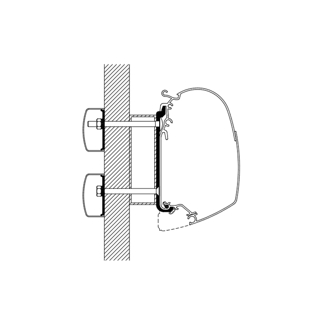 Thule Omnister Wall Mounting Awning Adapters For Eden. - Letang Auto Electrical Vehicle Parts