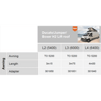 Ducato H2 Lift Roof Adapter 3.15m - L2 5.40m