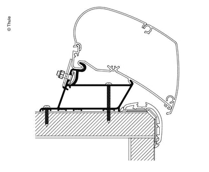Thule Omnistor Adapter For Roof Mounting Motorhome. - Letang Auto Electrical Vehicle Parts
