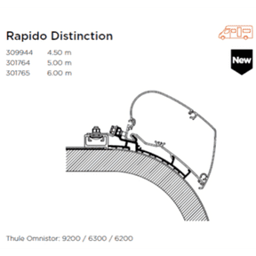 Thule Omnistor Adapter For Roof Mounting Motorhome. - Letang Auto Electrical Vehicle Parts