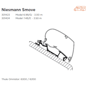 Thule Omnistor Adapter For Roof Mounting Motorhome. - Letang Auto Electrical Vehicle Parts