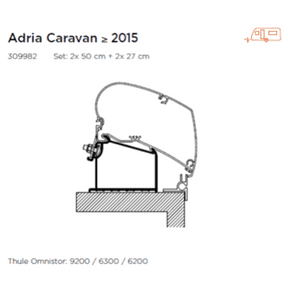 Thule Omnistor Adria Adapter For Roof Mounting Caravan - Letang Auto Electrical Vehicle Parts