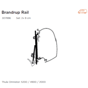 Thule Omnistor Awning Adapter For Bandrup Rail - Letang Auto Electrical Vehicle Parts