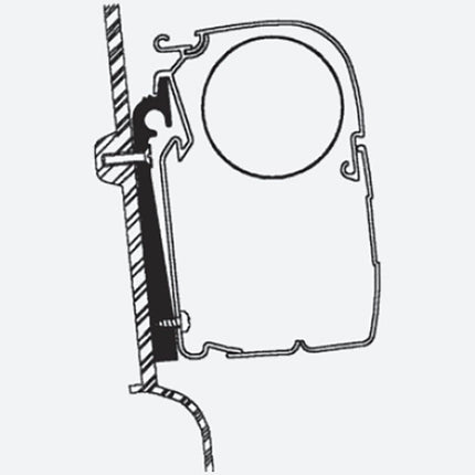 Thule Omnistor Awning Adapter For T2 4200 Westfalia Adapter (set x 8cm) - Letang Auto Electrical Vehicle Parts