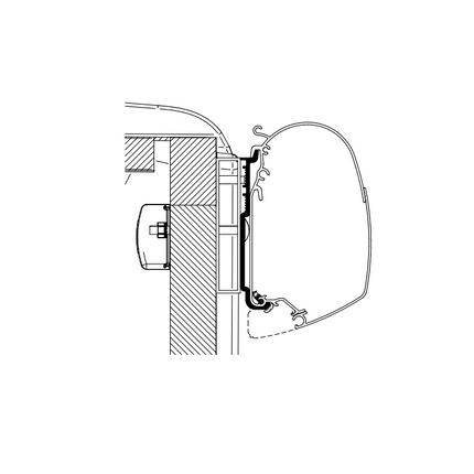Thule Omnistor Wall Mounting Awning Adapter For Carado Sunlight - Letang Auto Electrical Vehicle Parts