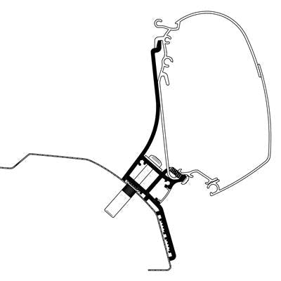 Thule Omnistor Wall Mounting Awning Adapters for Ducato - Letang Auto Electrical Vehicle Parts