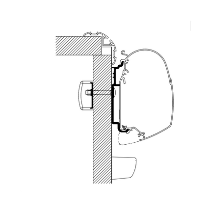 Thule Omnistor Wall Mounting Awning Adapters For Knaus - Letang Auto Electrical Vehicle Parts