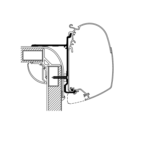 Thule Omnistor Wall Mounting Awning Adapters For Pilote - Letang Auto Electrical Vehicle Parts