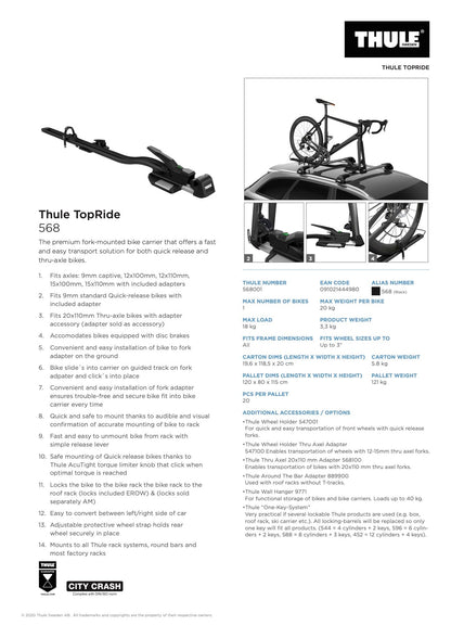 Thule Topride - Letang Auto Electrical Vehicle Parts