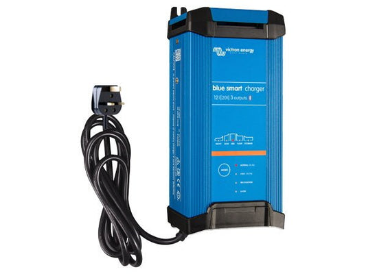 Victron Blue Smart IP22 Charger 12V/20A - 3 Outputs - UK Plug - Letang Auto Electrical Vehicle Parts