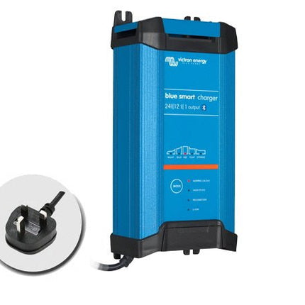 Victron Blue Smart IP22 Charger 24V/12A - 1 Output - UK Plug - Letang Auto Electrical Vehicle Parts