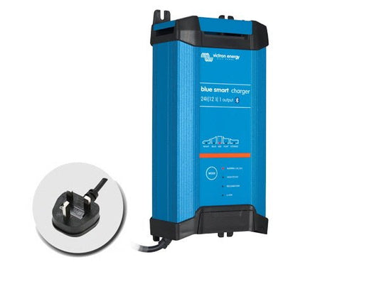 Victron Blue Smart IP22 Charger 24V/12A - 1 Output - UK Plug - Letang Auto Electrical Vehicle Parts