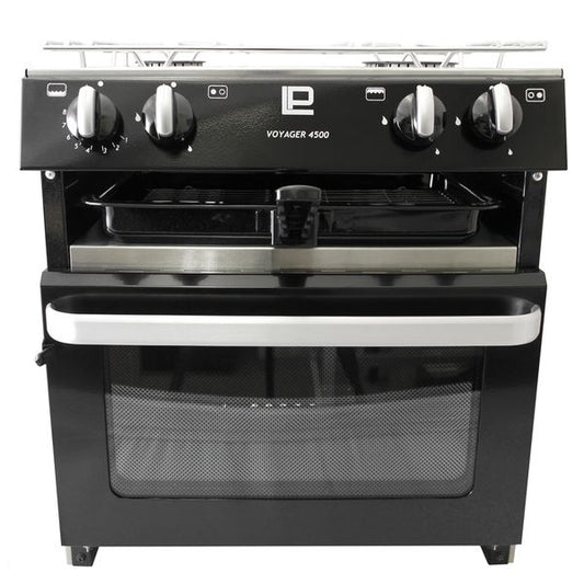 Voyager 4500 Deluxe Black LPG Cooker with Ignition - Letang Auto Electrical Vehicle Parts