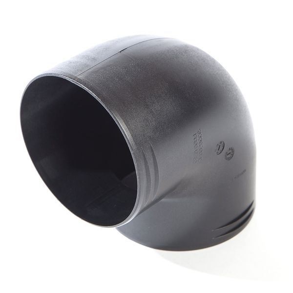 Whale Air Duct Fitting Equal Elbow 90mm x 90mm Black - Letang Auto Electrical Vehicle Parts