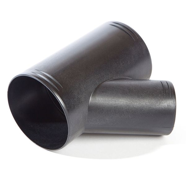 Whale Air Duct Fitting Unequal 'Y' Branch 90mm x 65mm x 90mm Black - Letang Auto Electrical Vehicle Parts