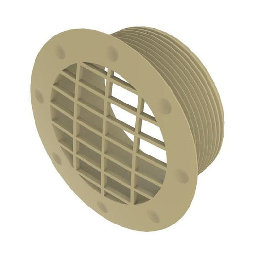 Whale Duct Fitting 65mm Fixed Vent Beige - Letang Auto Electrical Vehicle Parts