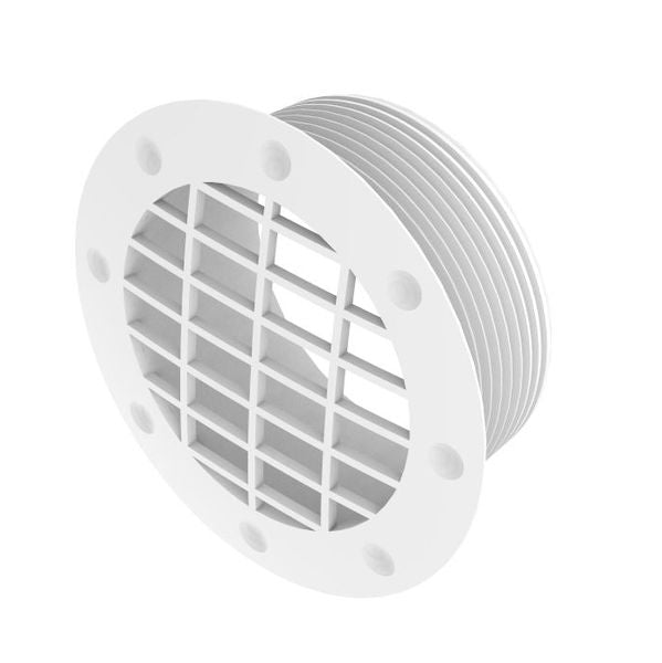 Whale Duct Fitting 65mm Fixed Vent White - Letang Auto Electrical Vehicle Parts