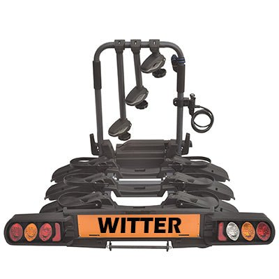 Witter "Pure Instinct" Towball Mounted 3 Bike Cycle Carrier with foldable rails ZX703 - Letang Auto Electrical Vehicle Parts